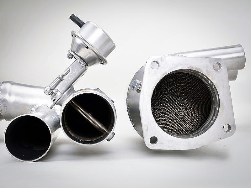 FVD Brombacher Sport Valved Muffler with 200 Cell Cats (TUV Ver) 997.1 Turbo